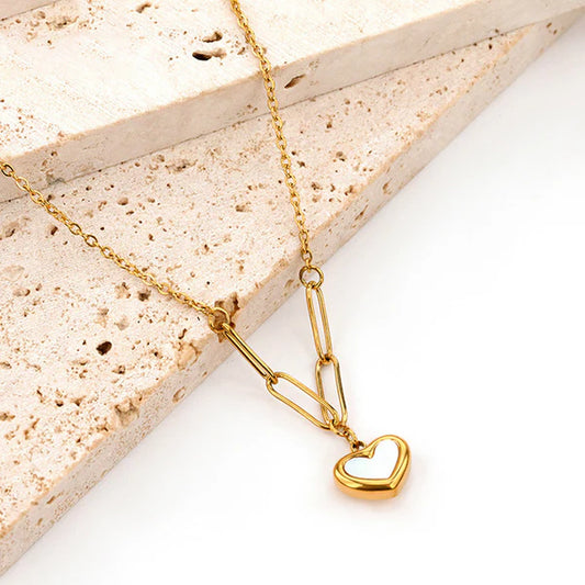 Anti Tarnish Gold-Plated Heart Themed Pendant