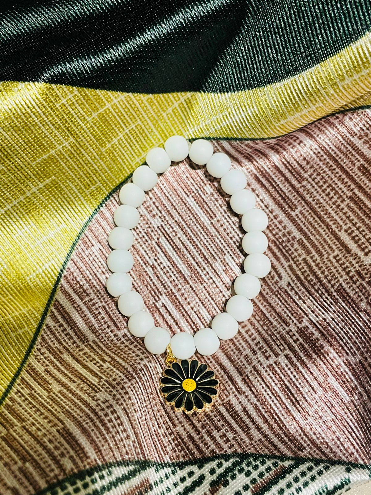 Sunflower Beaded Bracelet – Radiate Positivity